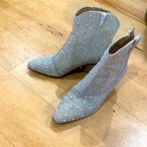 Betsy Johnson sparkle boots, worn once